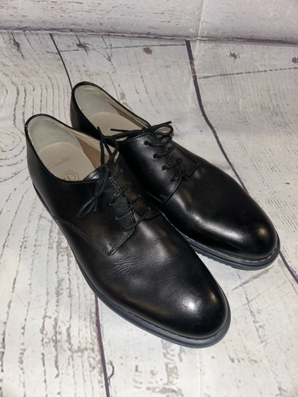 Clark’s black dress shoes